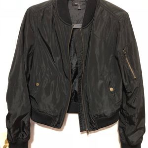 Black bomber jacket